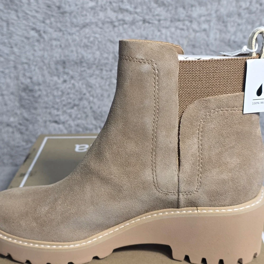 Dolce Vita Huey H2O Waterproof Nubuck Leather Chelsea‎ Boots Size 6